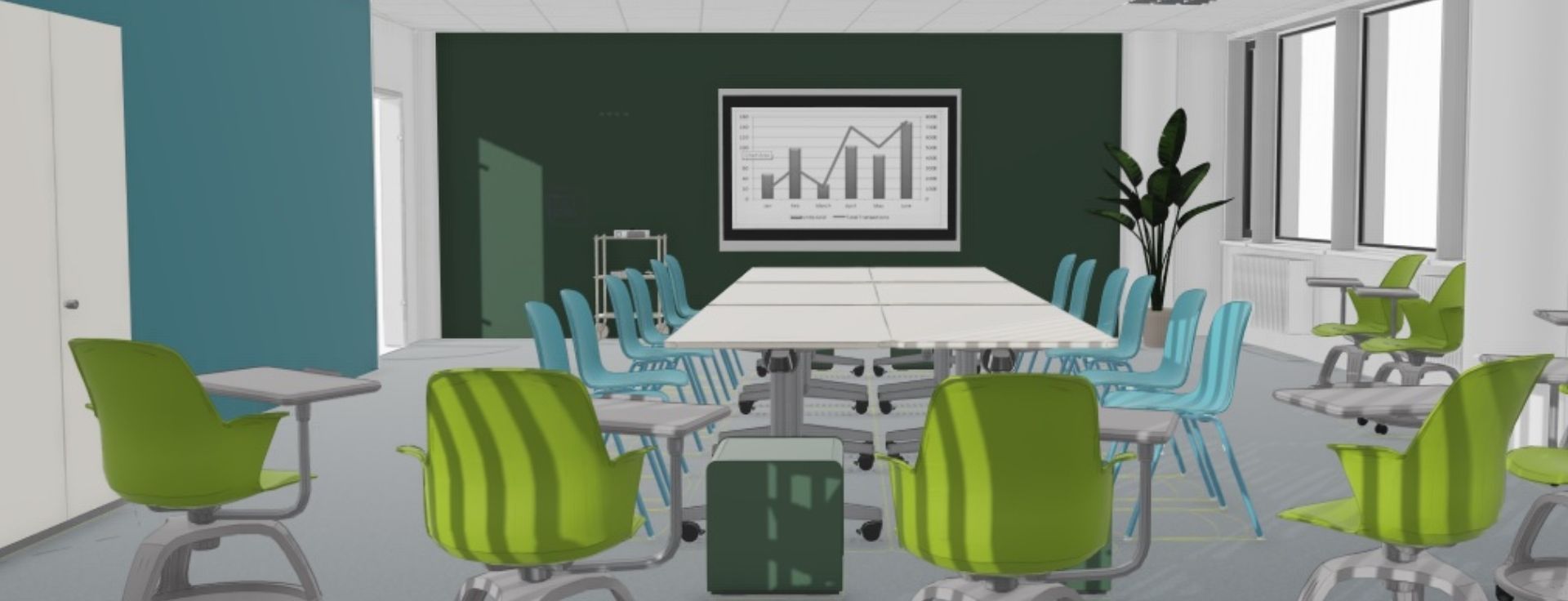 Meeting mehrerer Personen in einer hybriden Arbeitswelt